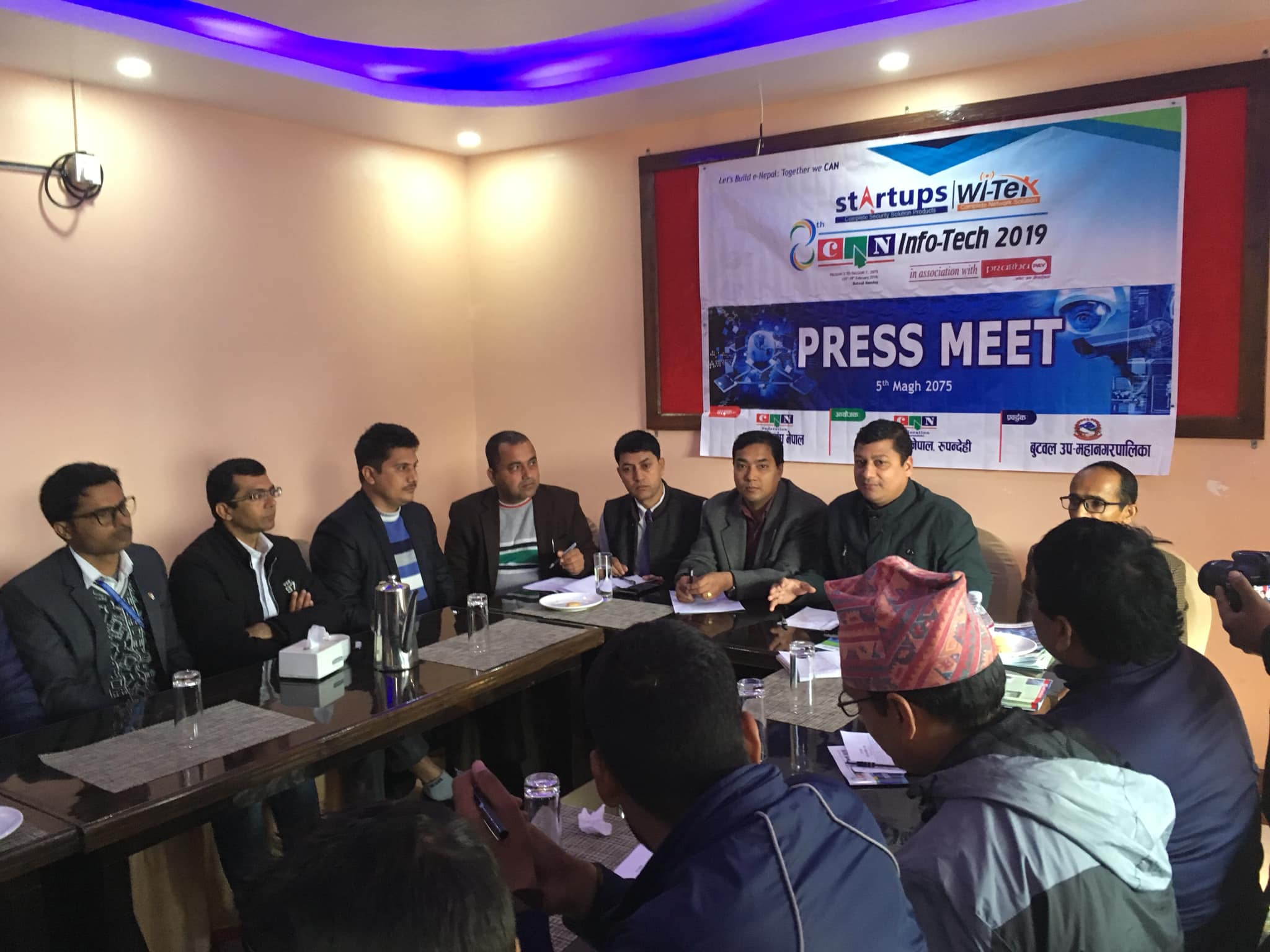 Press Meet at CAN INFOTECH BUTWAL