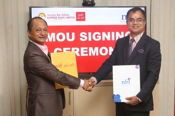 MoU Between Sunrise Bank and Nepal Banking Institute