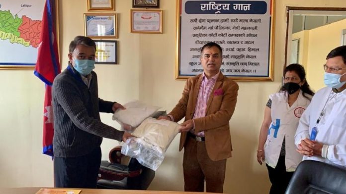 Sunrise Bank Handover of 20 units of PPE to Patan Hospital