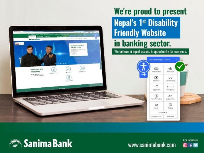 Sanima Bank Launched Disability Friendly Website For Banking Industry