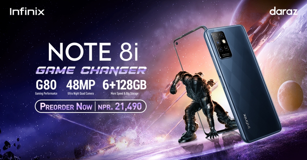 Infinix Note 8i via daraz