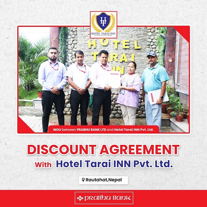 Discount Agreement with Hotel Tarai INN