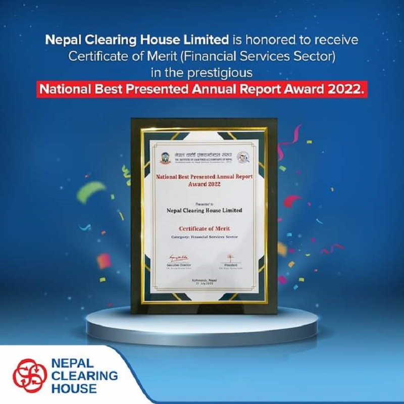 NCHL awarded with BPA Award 2022 