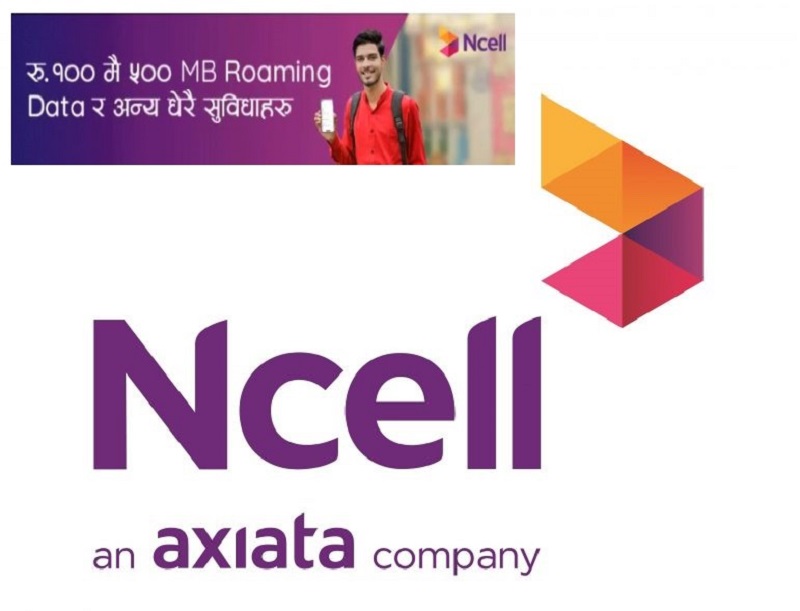 Ncell India Roaming Offer 3 Days, 500MB Data for Rs 100