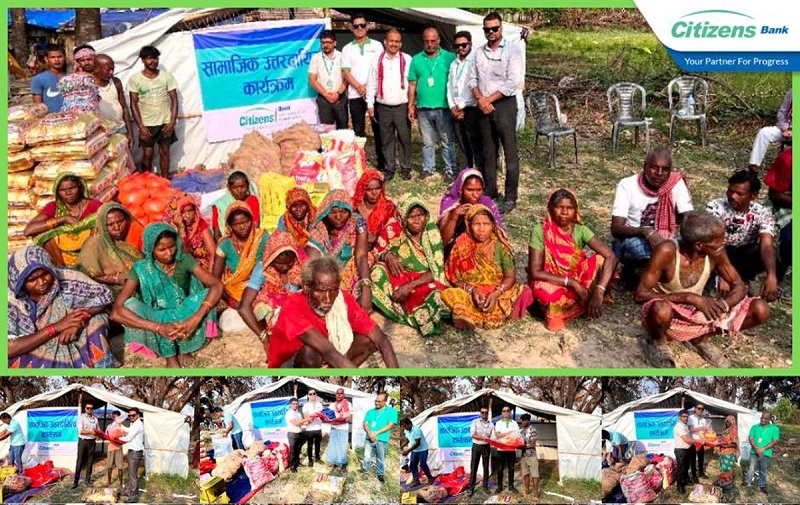 Relief to Fire Victims by Citizens Bank