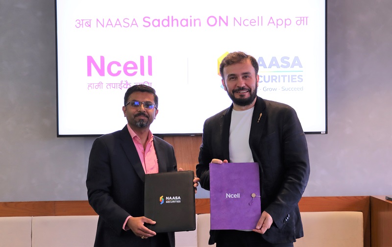 Ncell collaboration with NAASA Securities