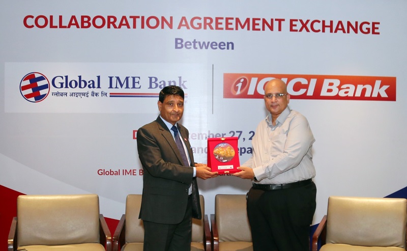 Global IME Bank Signs ICICI Bank