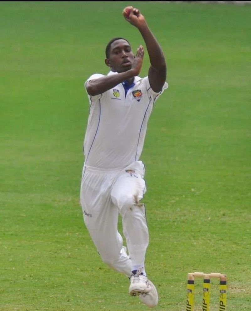 Barbadian Fast Bowler Ramon Simmonds