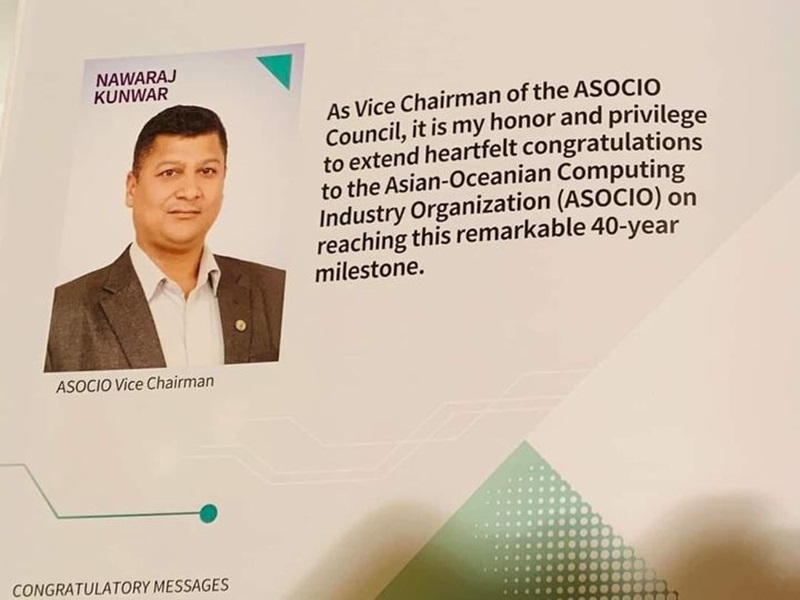 Nawaraj Kunwar Re-elect Vice President of ASOCIO