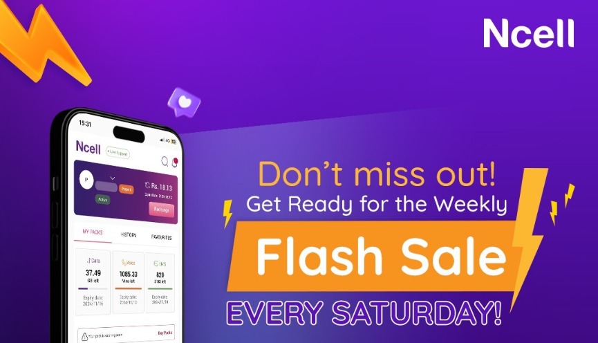 Ncell Weekly Flash Sales bonuses