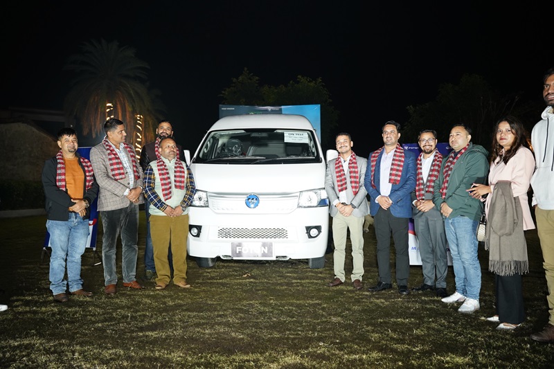 Foton's Mountain EV van arrive in nepalgunj