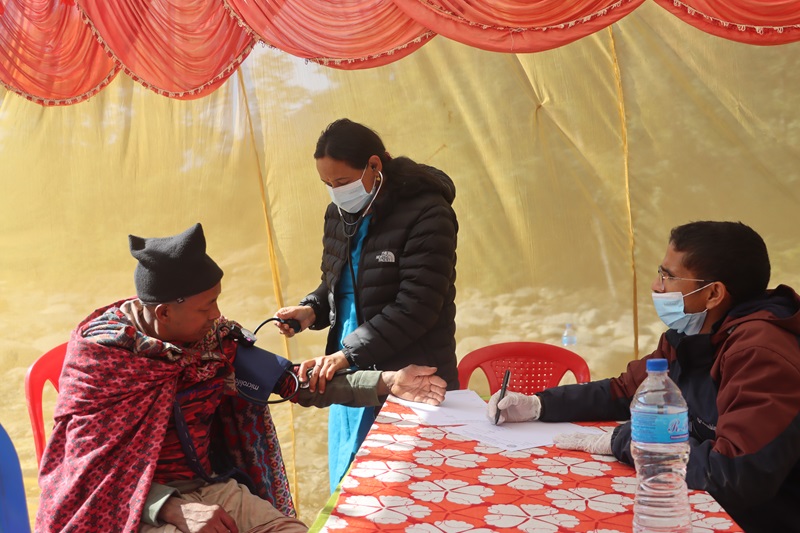 Nabil bank Health Camp Raute Community