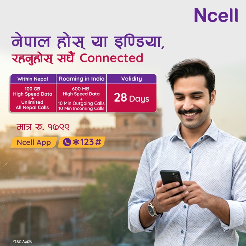 Ncell 1799 Roaming Packs