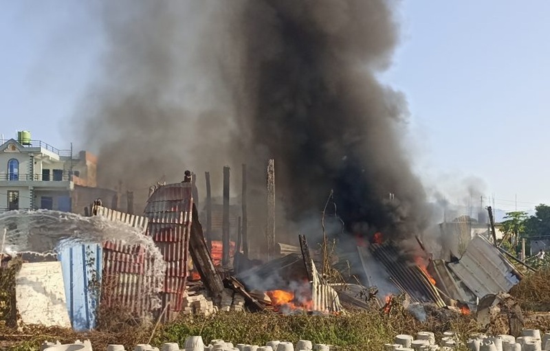 Fire Incident Block Industry Rautahat