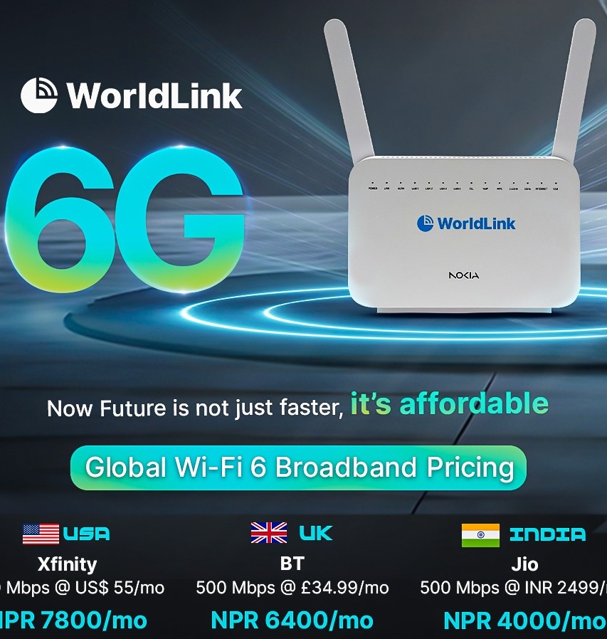 WorldLink WiFi 6 internet Nepal
