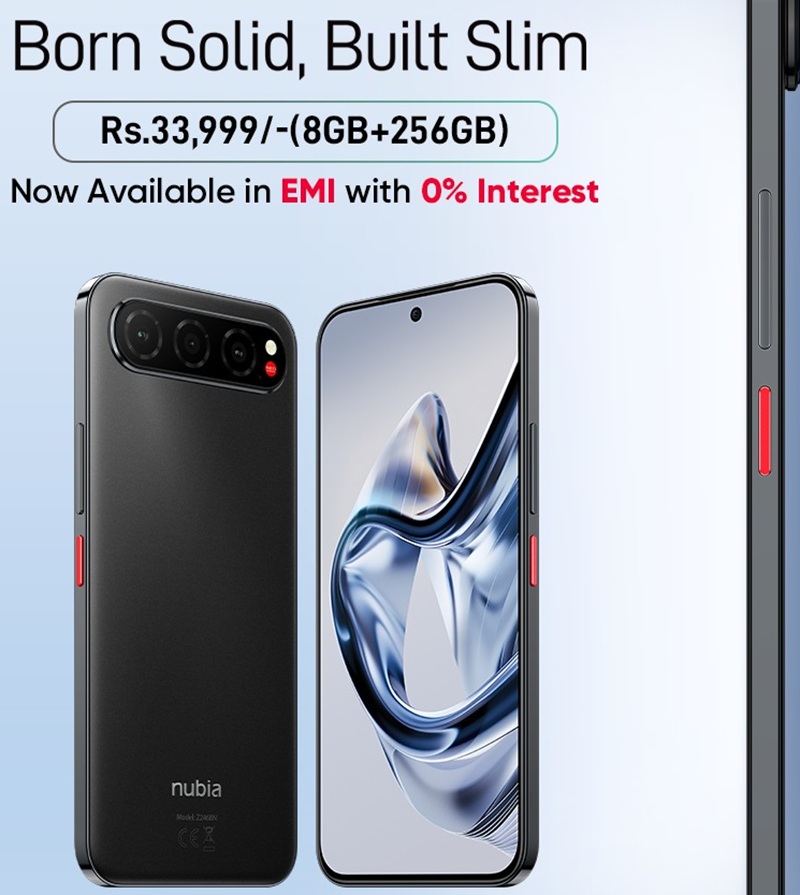 जेडटीईको नुबिया एयर र नुबिया भि८० डिजाइन सार्वजनिक शुन्य प्रतिशत मासिक किस्ताबन्दिमा उपलब्ध