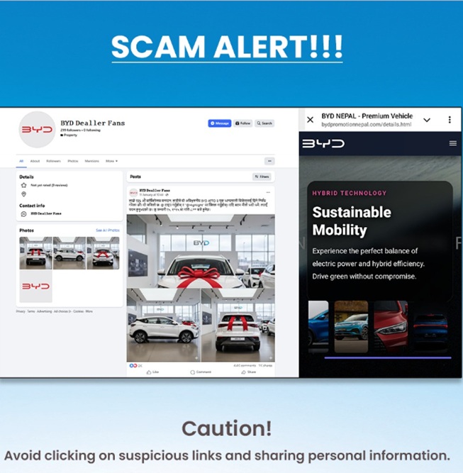 BYD Nepal Scam Alerts