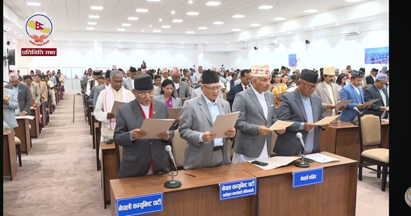 -Newly elected Nepalese MPs