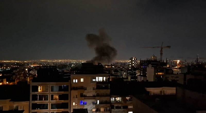Tehran airstrikes blackout