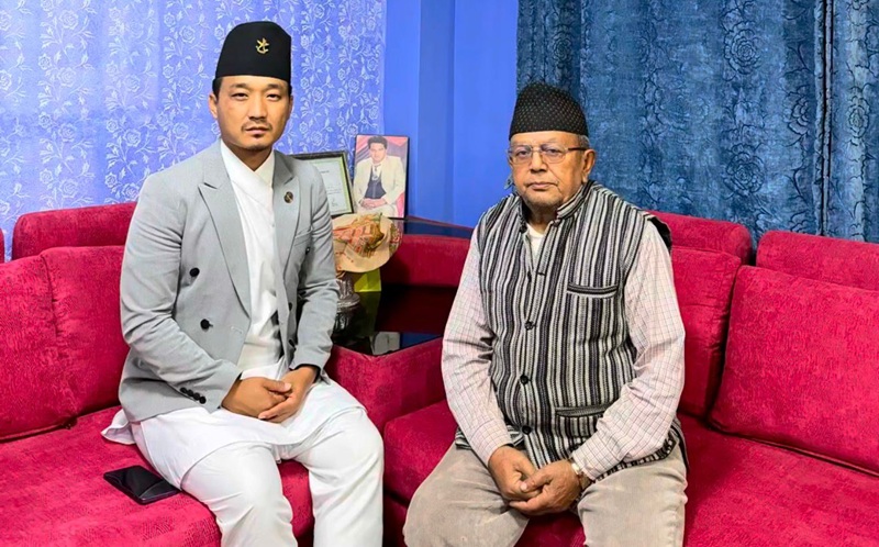 Sudan Gurung visits elderly