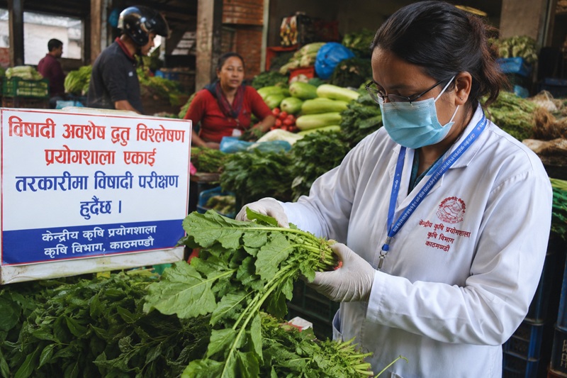 भक्तपुरबाट ल्याइएको रायोको सागमा भेटियो उच्च विषादी