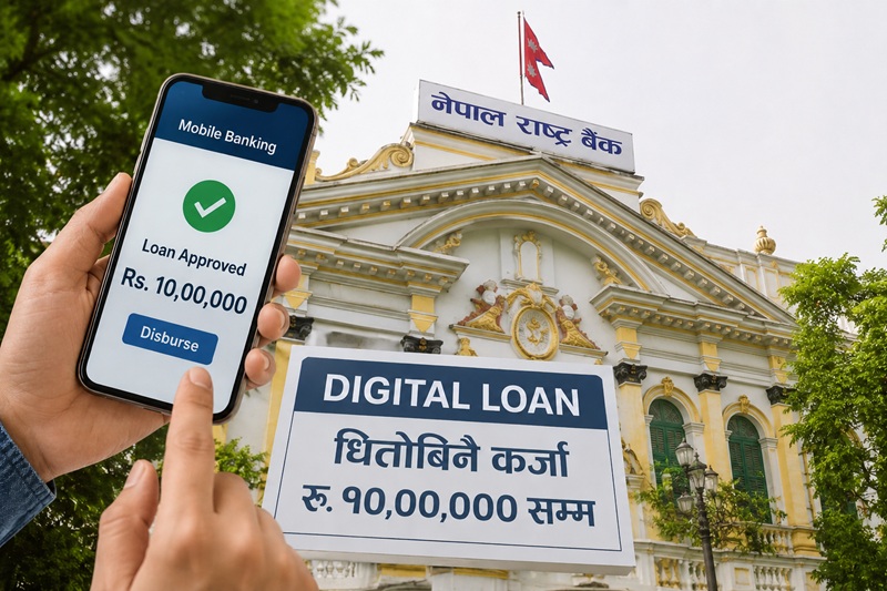 अब मोबाइल बैंकिङबाटै १० लाख रुपैयाँसम्म कर्जा पाइने, धितो पनि नचाहिने!