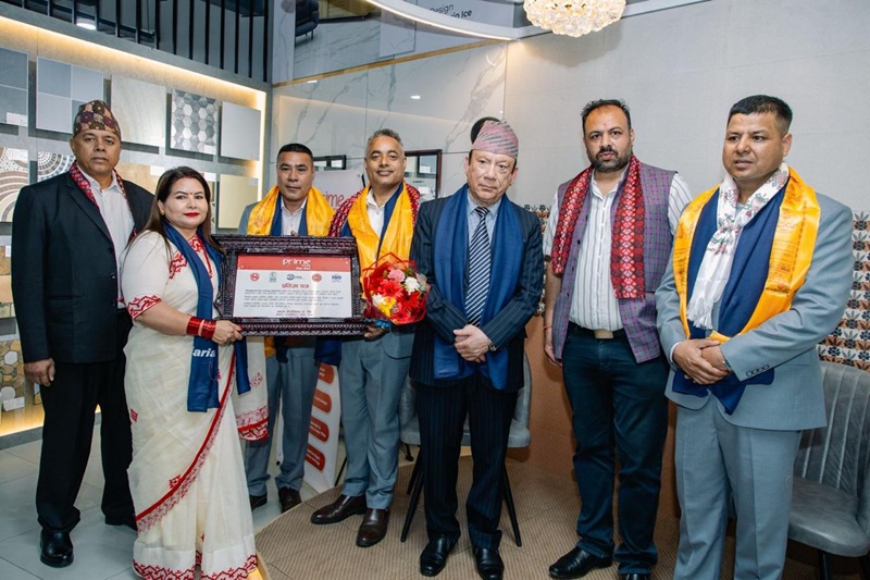प्राइम टायल्सको नयाँ लक्जरी शोरुम जोरपाटीमा, नेपाल गुणस्तर चिन्ह प्राप्त ब्रान्डको विस्तार