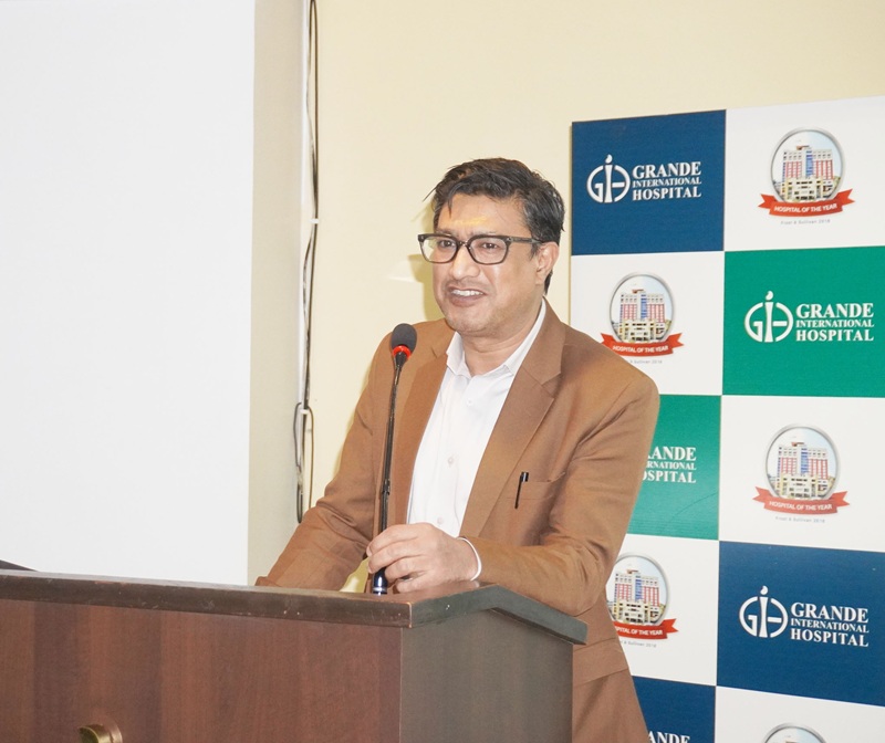 ग्राण्डी अस्पतालमा सचेतना कार्यक्रम गर्दै मनाइयो विश्व ब्रेन ट्युमर दिवस