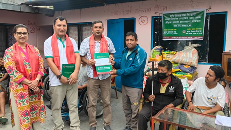 ADBL Supports Apanga Sarokar Kendra
