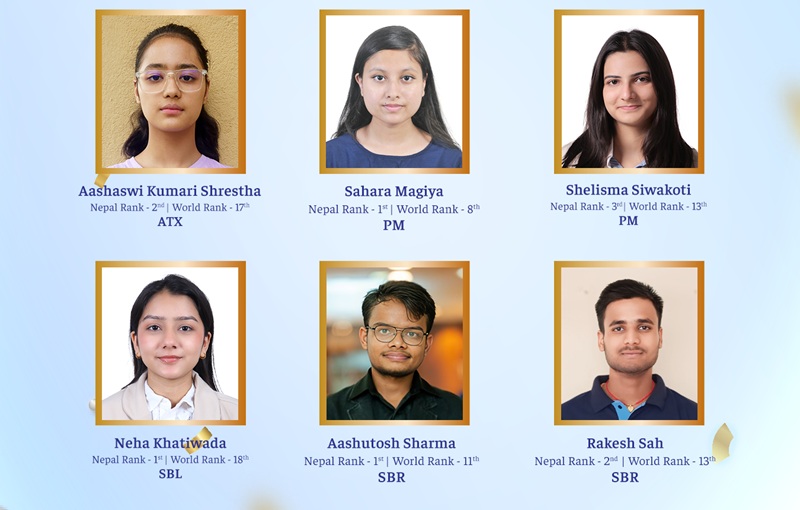 ACCA जुन २०२६ मा ब्रिटिश प्रोफेशनल कलेजका विद्यार्थीहरूले हासिल गरे नेपाल र विश्वभर उत्कृष्ट स्थान
