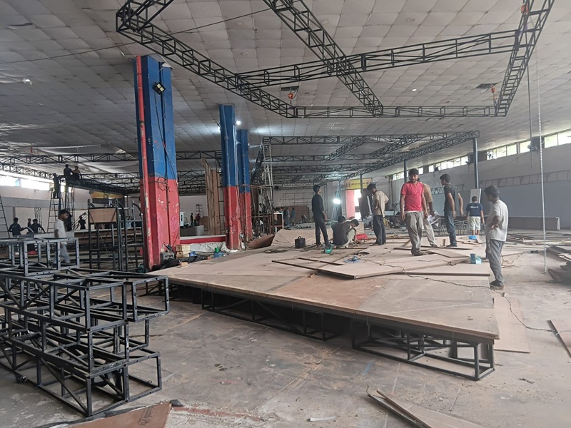 १८औँ नाडा अटो शो २०२६: भृकुटीमण्डपमा स्टल निर्माण तीव्र, अन्तिम चरणमा तयारी