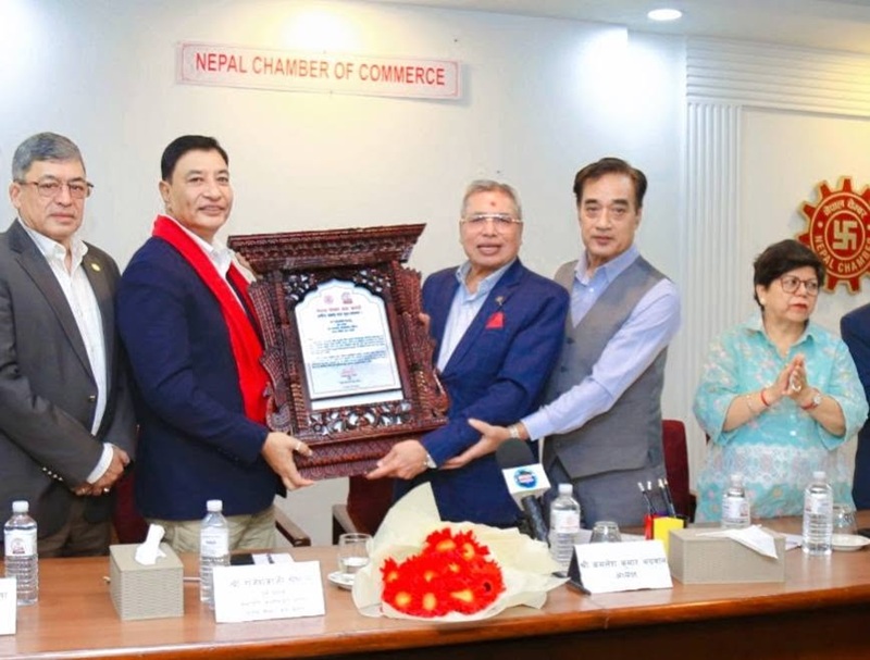 चेम्बरका सल्लाहकार परिषद अध्यक्ष श्रेष्ठ सम्मानित