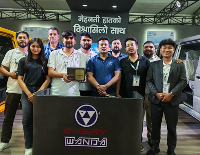 नाइमा एक्स्पोमा चेरी वान्डाका विद्युतीय गाडीमा उल्लेख्य बुकिङ, ग्राहकको विशेष आकर्षण