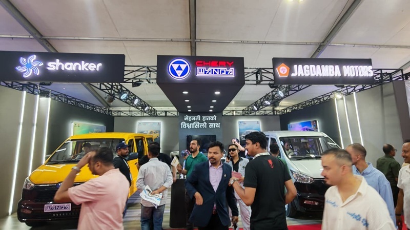 चेरी वान्डाका ईभी भ्यान, बिना धितो हायर पर्चेज सुविधासहित नाइमा एक्स्पोमा