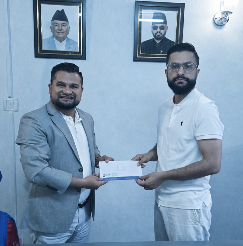 बाढी प्रभावित विद्यार्थी र विद्यालयका लागि ग्रेस इन्टरनेसनलको २५ लाख सहयोग